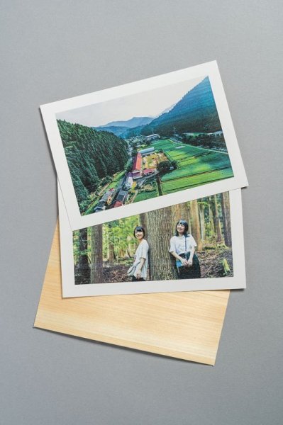 木の御朱印用 書き置き用紙 A6 縦目(ヒノキまさ目)印刷イメージ