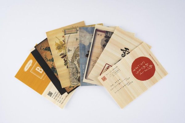 ヒノキまさ目印刷イメージ:木面にレーザープリンターにて印刷