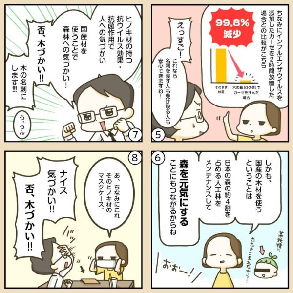画像9: 【在庫限り】木のハガキ 無地(両面木 / 木目:横)キヤノン製 / ブラザー製家庭用インクジェットプリンター専用ハガキサイズ10枚(試し刷り用サンプル付き) (9)